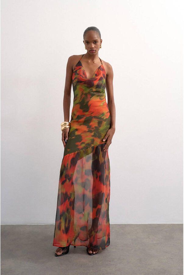 TOPSHOP cocktailjurk groen - Foto 2