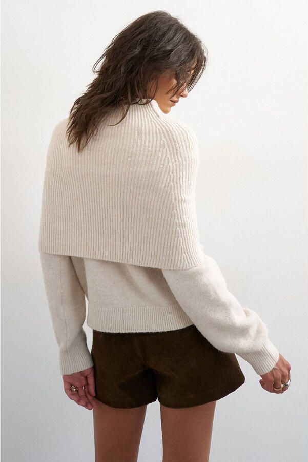 TOPSHOP gebreide top crème - Foto 2