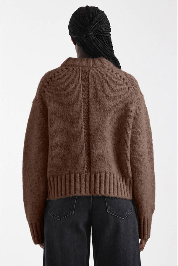 TOPSHOP gebreide trui met wol bruin - Foto 2