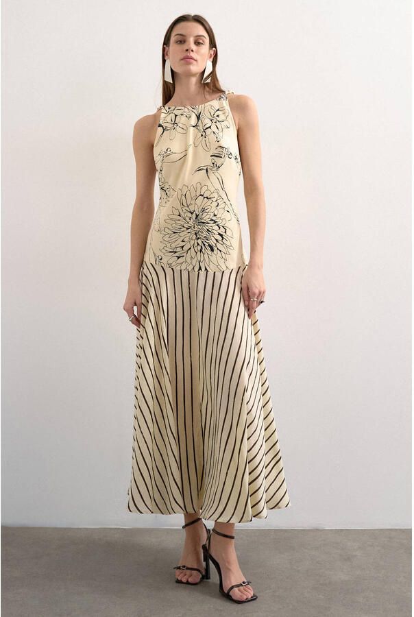 Topshop Maxi-jurk in all-over look model 'MILLE'