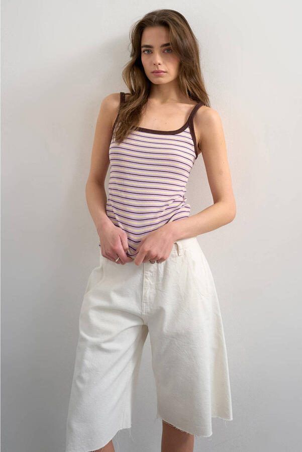 Topshop Tanktop met ronde hals model 'MOLLY'
