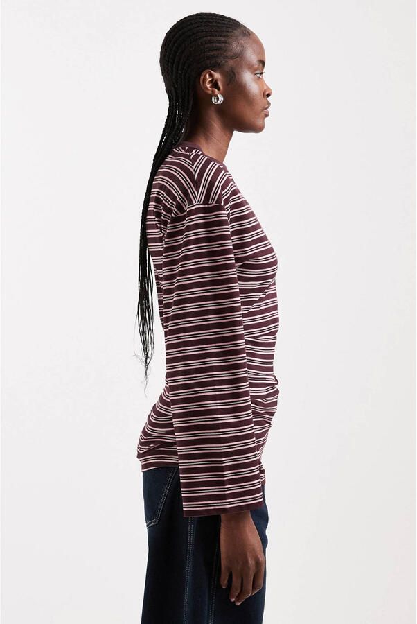 Topshop Shirt met lange mouwen in all-over look model 'BETT' - Foto 3
