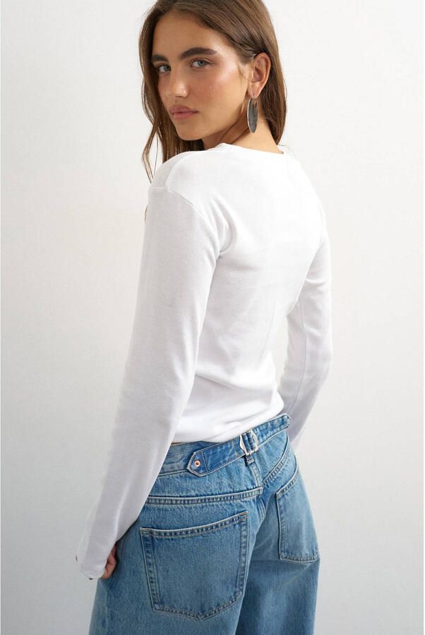 TOPSHOP longsleeve wit - Foto 3