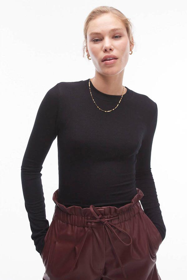 TOPSHOP longsleeve zwart