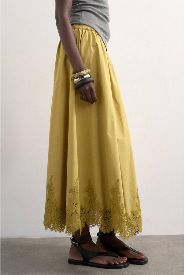 TOPSHOP maxirok olijfgroen - Foto 3