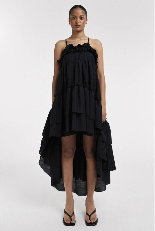 TOPSHOP midi jurk zwart