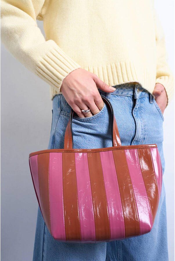 TOPSHOP mini shopper TSGEMMA roze bruin - Foto 3