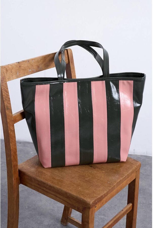TOPSHOP shopper TSSTEVIE roze zwart - Foto 2