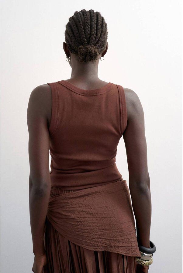 Topshop Tanktop in riblook model 'HONEY' - Foto 2