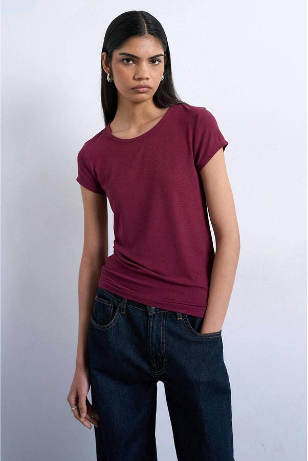 TOPSHOP T-shirt donkerpaars
