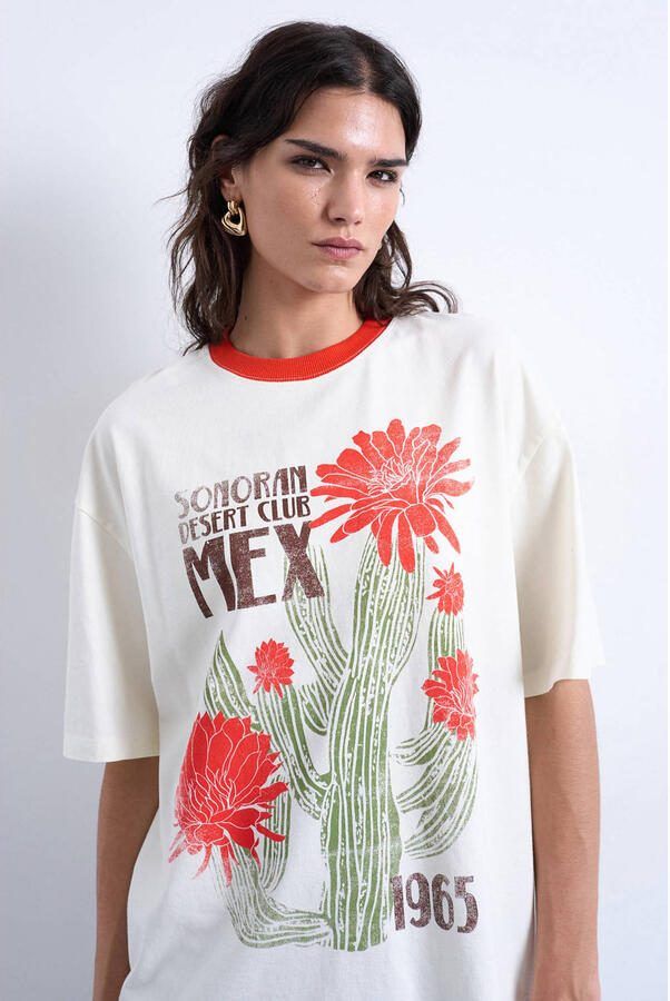 TOPSHOP T-shirt ecru - Foto 2