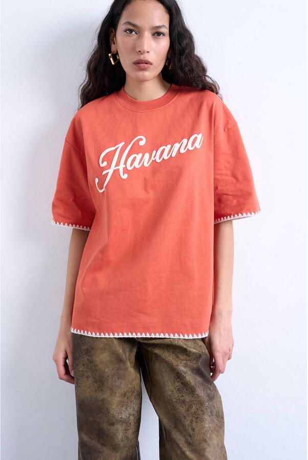 TOPSHOP T-shirt oranje