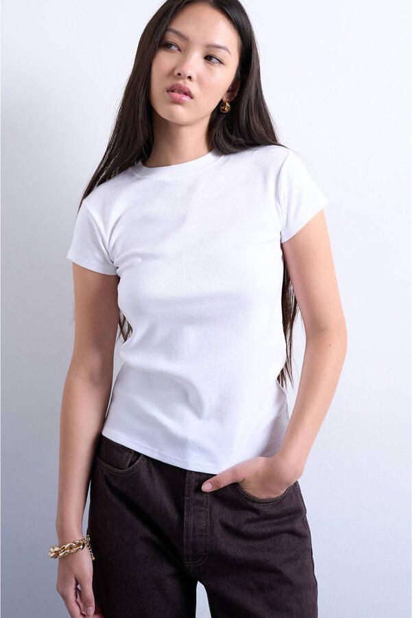 Topshop T-shirt met ronde hals model 'EVERYDAY' - Foto 3