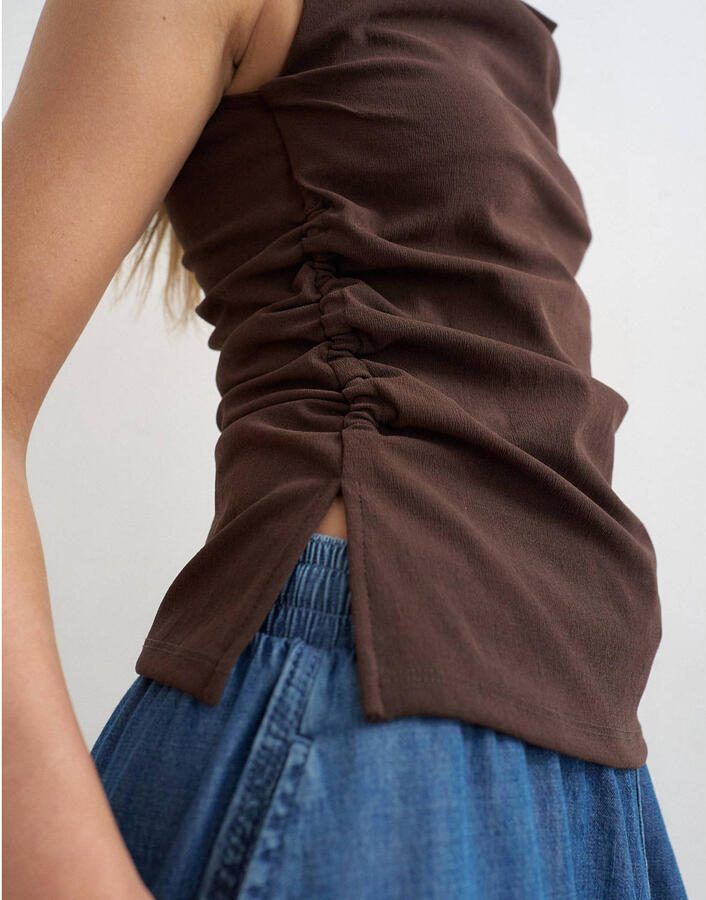 TOPSHOP top donkerbruin - Foto 2