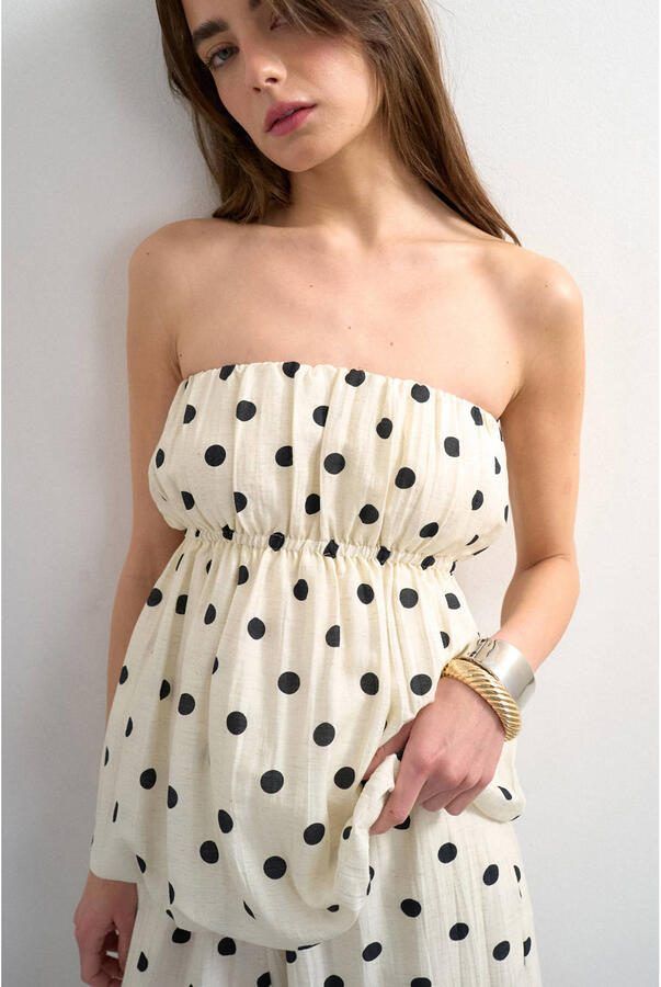 TOPSHOP top met stippen ecru - Foto 2