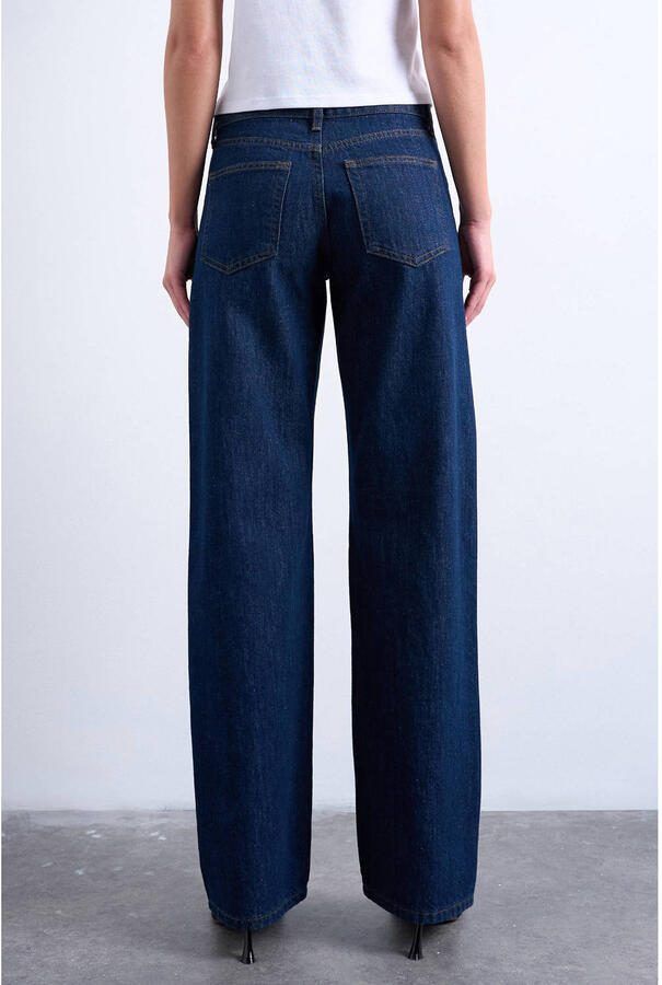 TOPSHOP Tsember Lr Wide Dnm Jeans Db Noos low waist wide leg jeans dark blue denim - Foto 2