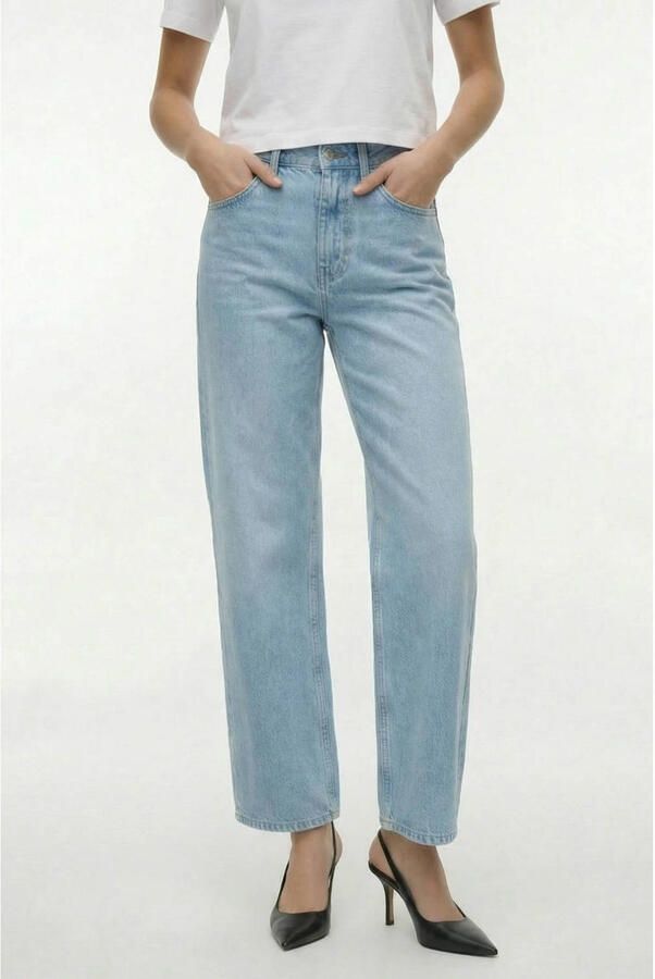 TOPSHOP Tsember Lr Wide Dnm Jeans Lb Noos low waist wide leg jeans light blue denim