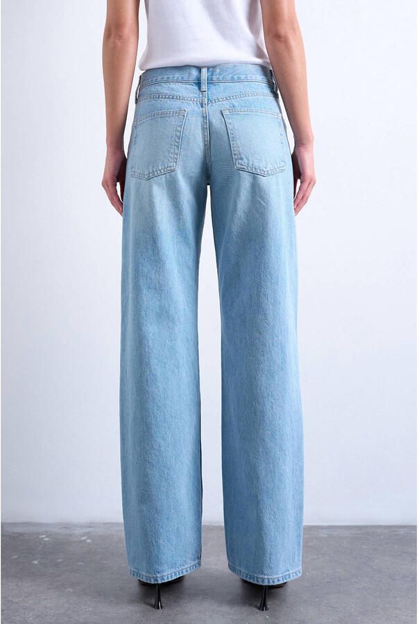TOPSHOP Tsember Lr Wide Dnm Jeans Lb Noos low waist wide leg jeans light blue denim - Foto 3
