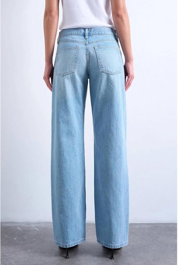 TOPSHOP Tsember Lr Wide Dnm Jeans Lb Noos low waist wide leg jeans light blue denim - Foto 2