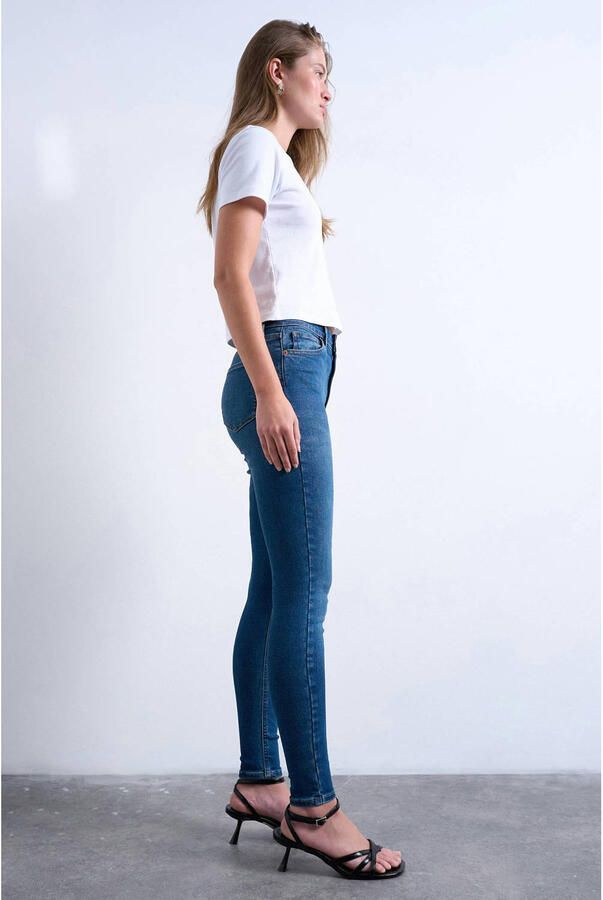 TOPSHOP Tsjamie Hr Slim Dnm Jeans Mb Noos high waist slim fit jeans medium blue denim - Foto 2