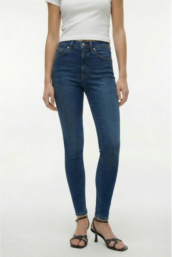 TOPSHOP Tsjamie Hr Slim Dnm Jeans Mb Noos high waist slim fit jeans medium blue denim - Foto 3