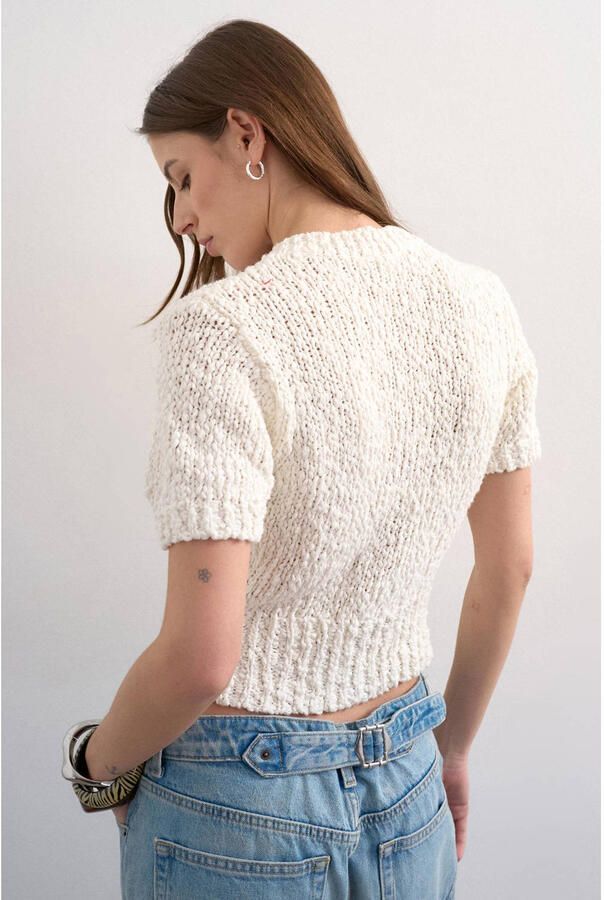 Topshop slim fit cardigan in brei-look model 'Sivy' - Foto 2