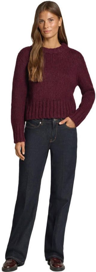 TOPSHOP wollen gebreide trui wijnrood - Foto 2