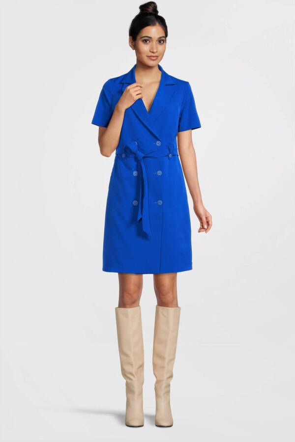 TQ-Amsterdam blazerjurk Fiep van travelstof blauw