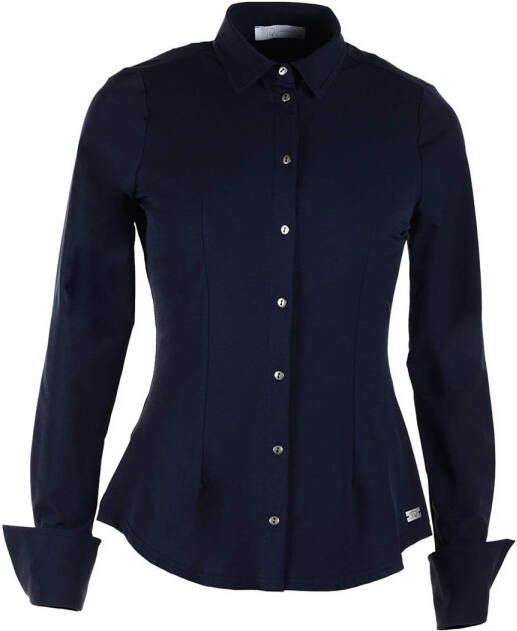 TQ-Amsterdam blouse Ria van travelstof donkerblauw