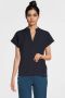 TQ-Amsterdam blousetop Stella van travelstof donkerblauw - Thumbnail 1