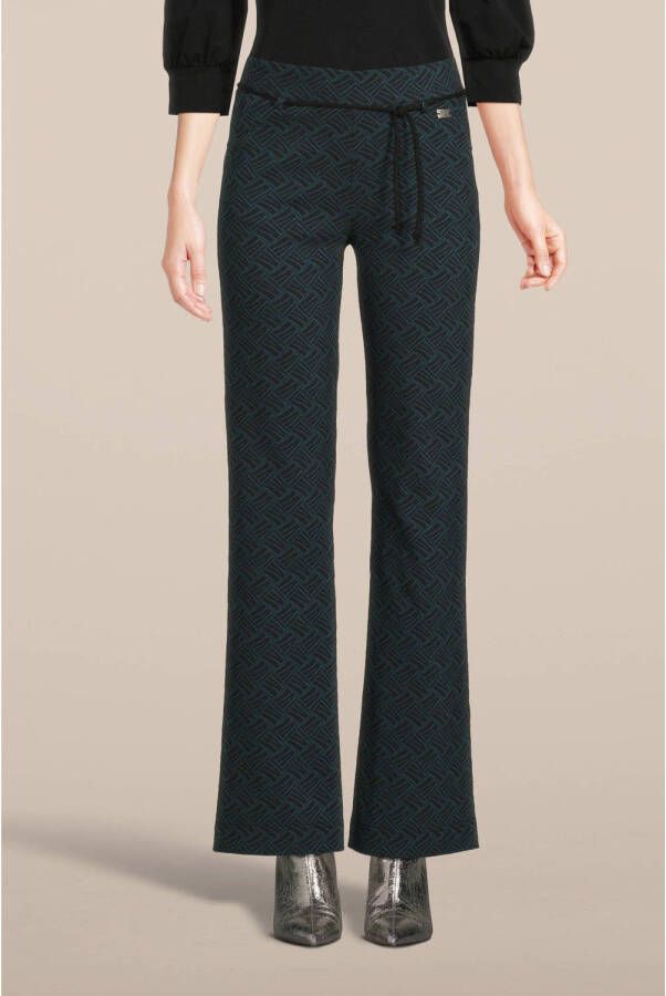 TQ-Amsterdam high waist straight fit pantalon Romee van travelstof