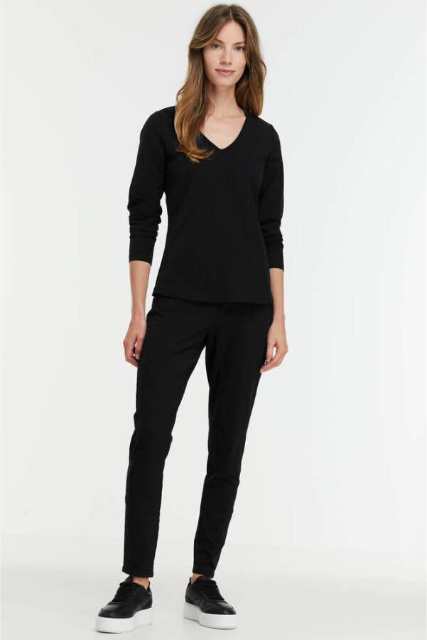 TQ-Amsterdam longsleeve Stephanie van travelstof zwart