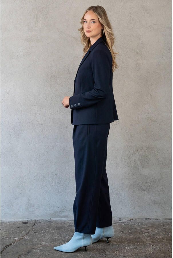 TQ-Amsterdam barrel travelstof casual broek donkerblauw - Foto 2