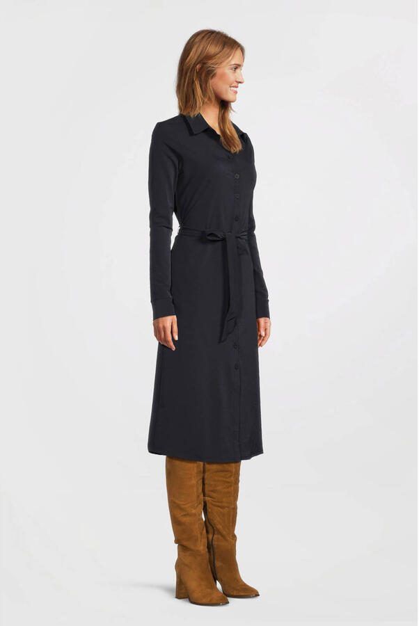 TQ-Amsterdam blousejurk Claudia van travelstof donkerblauw - Foto 4