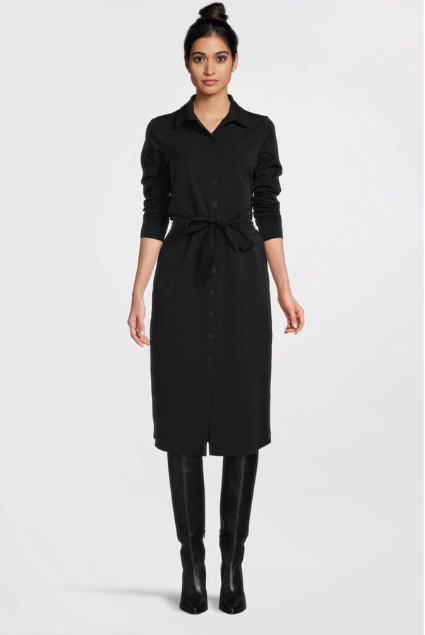 TQ-Amsterdam blousejurk Claudia van travelstof zwart