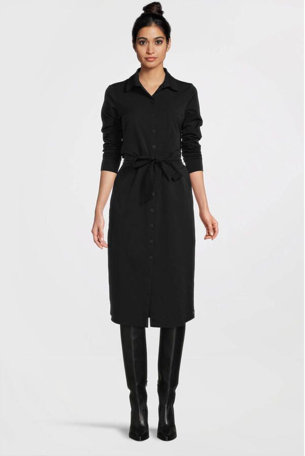 TQ-Amsterdam blousejurk Claudia van travelstof zwart