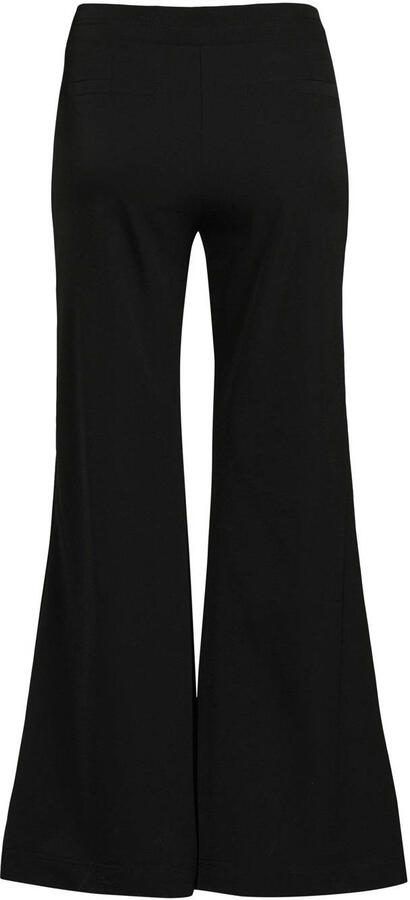 TQ-Amsterdam flared broek Victoria van travelstof zwart
