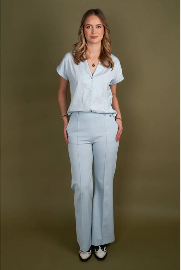 TQ-Amsterdam travelstof blouse lichtblauw - Foto 3