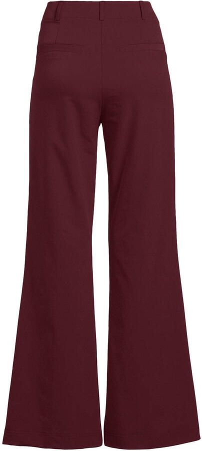 TQ-Amsterdam travelstof flared broek donkerrood - Foto 2