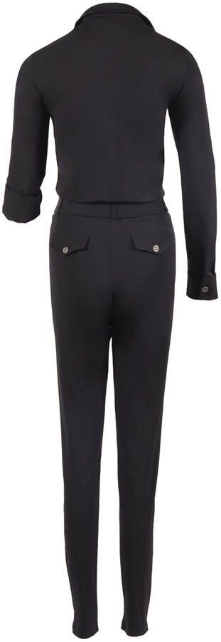 TQ-Amsterdam travelstof regular jumpsuit zwart
