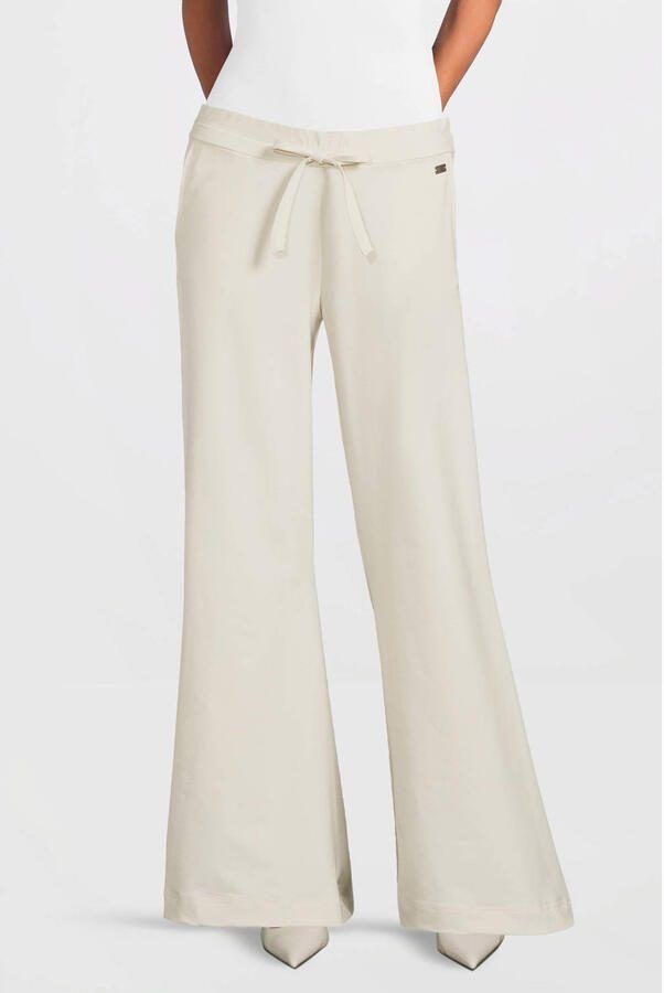 TQ-Amsterdam travelstof regular waist flared broek - Foto 3