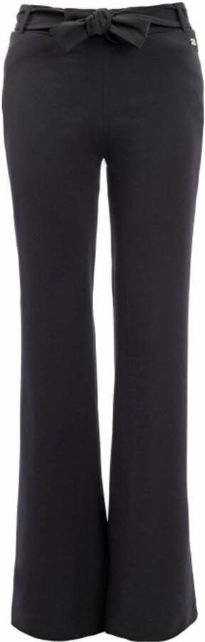 TQ-Amsterdam travelstof straight regular waist casual broek zwart