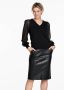 Tramontana pullover V-Neck Fancy Sleeves Q08-09-601 9000 Zwart Dames - Thumbnail 1
