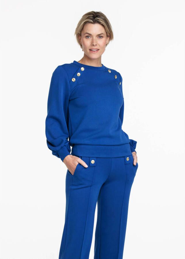 Tramontana pullover Sweater LEG Sailor Details C20-09-601 5010 Blauw Dames