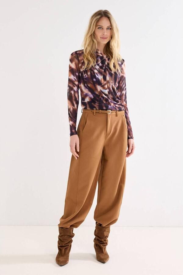 Tramontana barrel broek bruin - Foto 3
