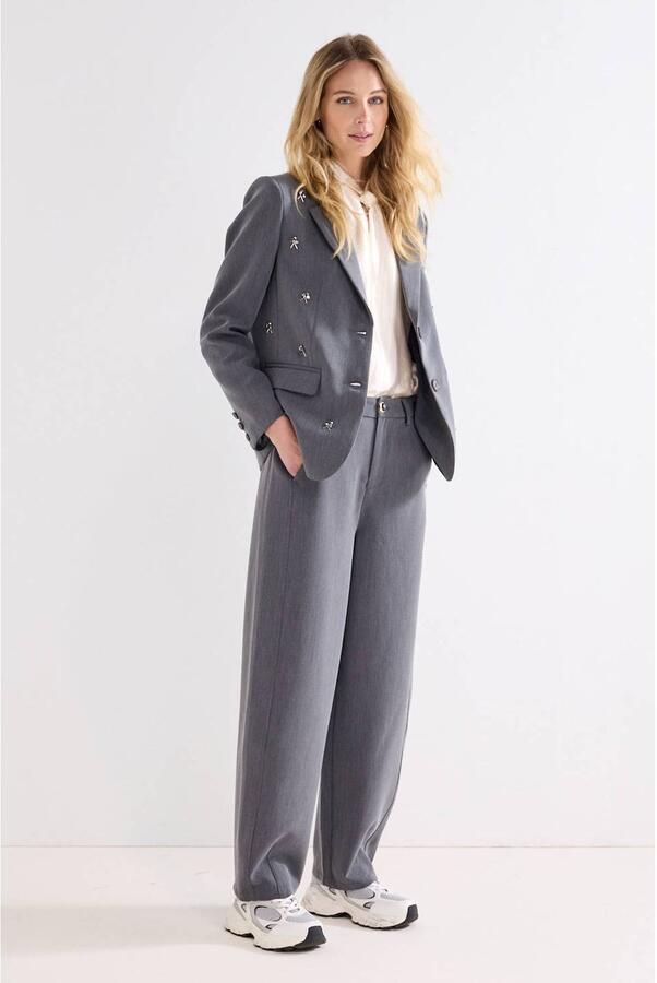 Tramontana barrel broek grijs - Foto 2
