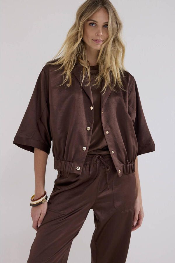 Tramontana blouse bruin - Foto 2
