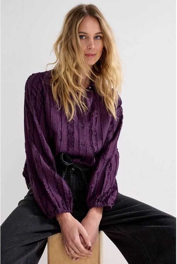 Tramontana blouse donkerpaars