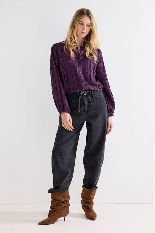 Tramontana blouse donkerpaars - Foto 2