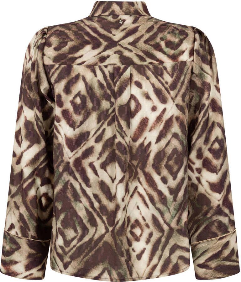 Tramontana blouse met print bruin - Foto 2